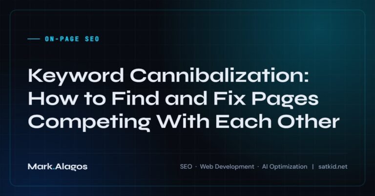 Keyword Cannibalization: How to Find and Fix Pages Competing With Each Other