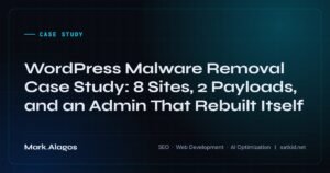 WordPress Malware Removal Case Study: 8 Sites, 2 Payloads, and an Admin That Rebuilt Itself